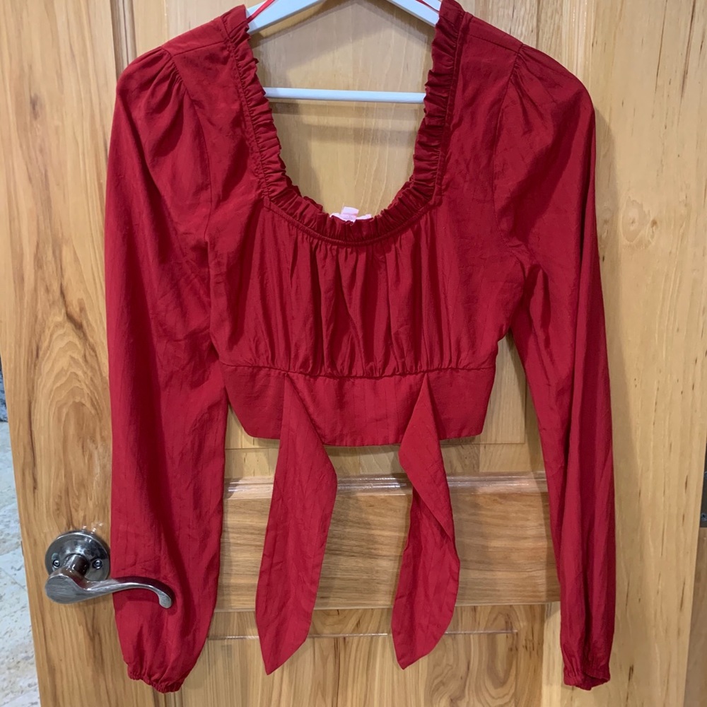 Red crop Top